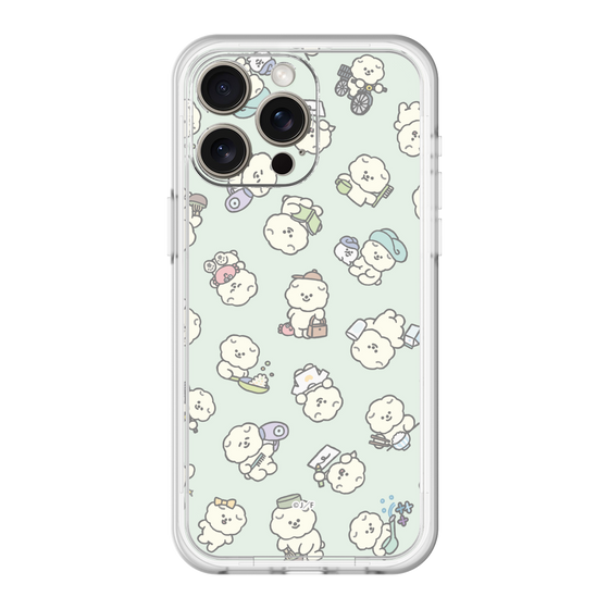 Slim Protection Premium Case［ Mossari Mosao - Lots of Mosao - Green ］
