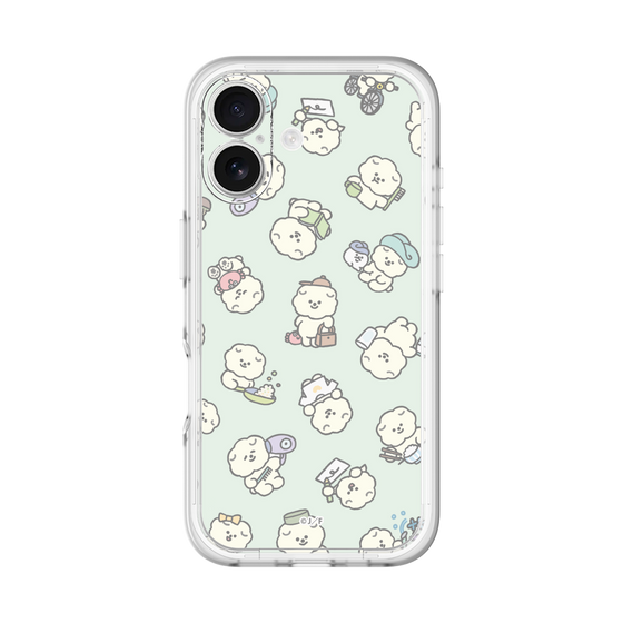 Slim Protection Premium Case［ Mossari Mosao - Lots of Mosao - Green ］