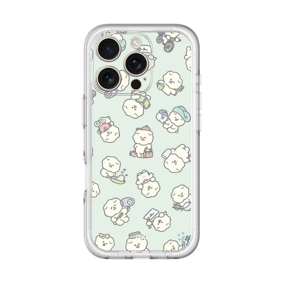 Slim Protection Premium Case［ Mossari Mosao - Lots of Mosao - Green ］