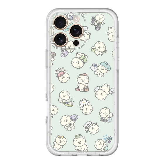Slim Protection Premium Case［ Mossari Mosao - Lots of Mosao - Green ］