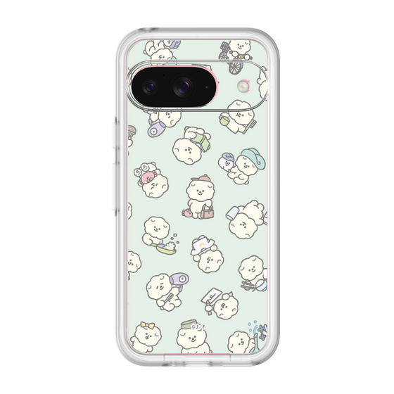 Slim Protection Premium Case［ Mossari Mosao - Lots of Mosao - Green ］