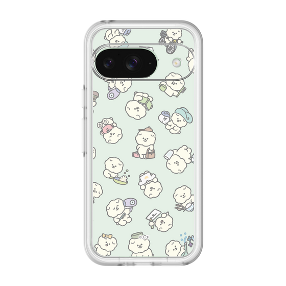 Slim Protection Premium Case［ Mossari Mosao - Lots of Mosao - Green ］