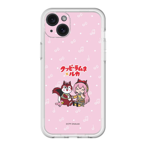 Slim Protection Premium Case［ Hatsune Miku × Kuppy Ramune – Megurine Luka × Ram – Chibi Illustration ］