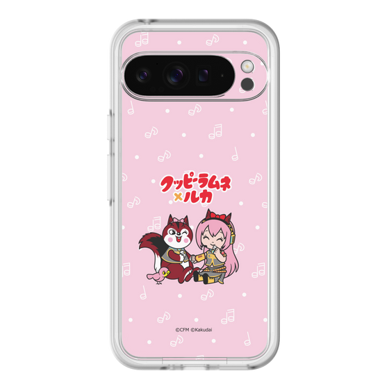 Slim Protection Premium Case［ Hatsune Miku × Kuppy Ramune – Megurine Luka × Ram – Chibi Illustration ］