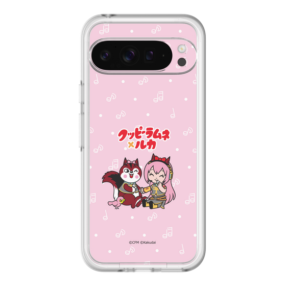 Slim Protection Premium Case［ Hatsune Miku × Kuppy Ramune – Megurine Luka × Ram – Chibi Illustration ］