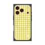 Premium Square Case with MagSafe［ Checkered Yellow ］