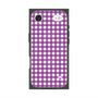Premium Square Case with MagSafe［ Checkered Purple ］