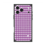 Premium Square Case with MagSafe［ Checkered Purple ］