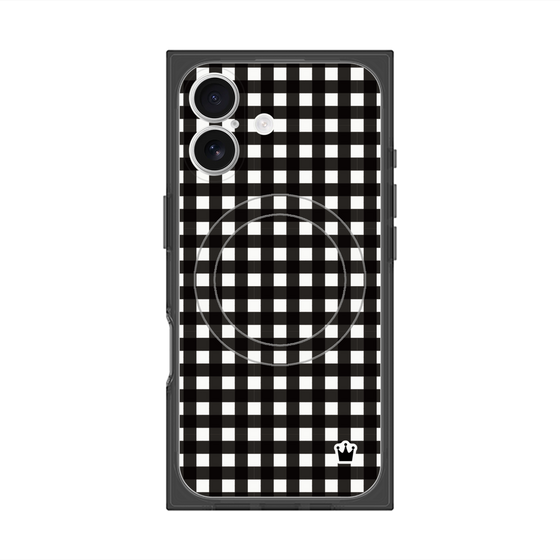 Premium Square Case with MagSafe［ Checkered Black ］