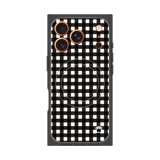 Premium Square Case with MagSafe［ Checkered Black ］