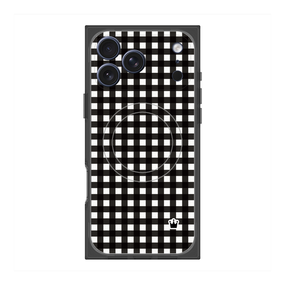 Premium Square Case with MagSafe［ Checkered Black ］
