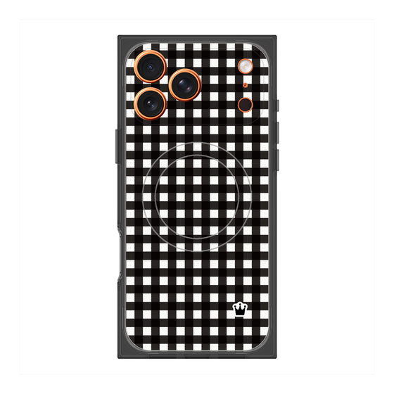 Premium Square Case with MagSafe［ Checkered Black ］