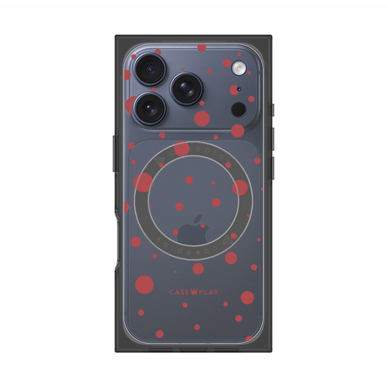 Premium Square Case with MagSafe［ Dippin Dots Red ］