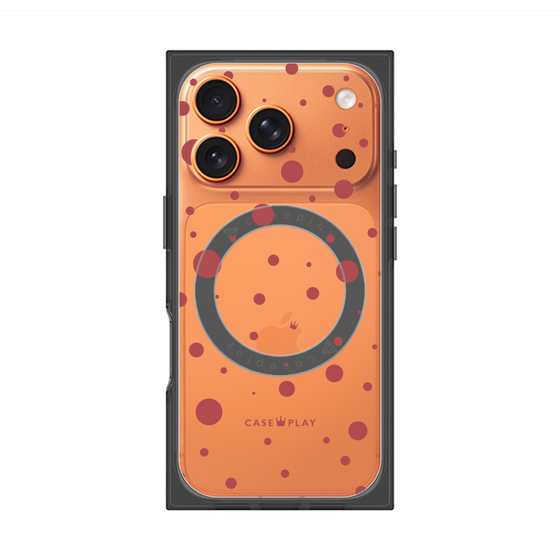 Premium Square Case with MagSafe［ Dippin Dots Red ］