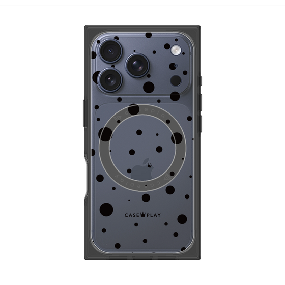 Premium Square Case with MagSafe［ Dippin Dots Black ］