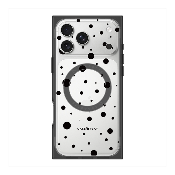 Premium Square Case with MagSafe［ Dippin Dots Black ］