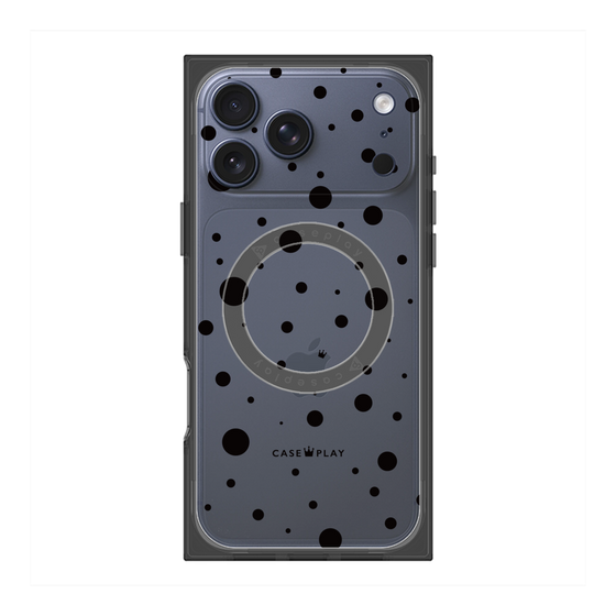 Premium Square Case with MagSafe［ Dippin Dots Black ］