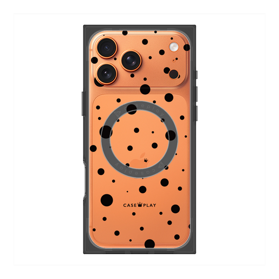 Premium Square Case with MagSafe［ Dippin Dots Black ］