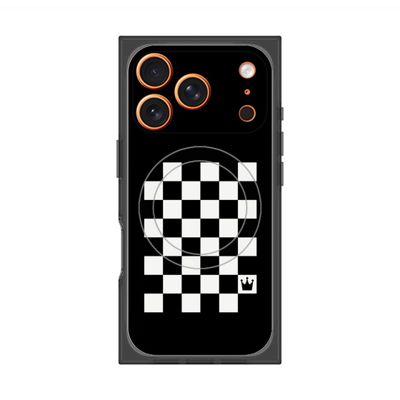Premium Square Case with MagSafe［ Racing Checkered Flag ］