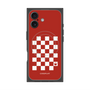 Premium Square Case with MagSafe［ Racing Checkered Flag Red ］