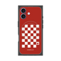 Premium Square Case with MagSafe［ Racing Checkered Flag Red ］