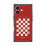 Premium Square Case with MagSafe［ Racing Checkered Flag Red ］