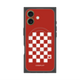Premium Square Case with MagSafe［ Racing Checkered Flag Red ］