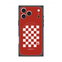 Premium Square Case with MagSafe［ Racing Checkered Flag Red ］
