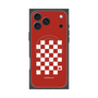 Premium Square Case with MagSafe［ Racing Checkered Flag Red ］