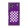 Premium Square Case with MagSafe［ Racing Checkered Flag Purple ］