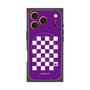 Premium Square Case with MagSafe［ Racing Checkered Flag Purple ］