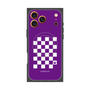 Premium Square Case with MagSafe［ Racing Checkered Flag Purple ］