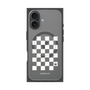 Premium Square Case with MagSafe［ Racing Checkered Flag White ］