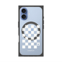 Premium Square Case with MagSafe［ Racing Checkered Flag White ］