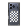 Premium Square Case with MagSafe［ Racing Checkered Flag White ］