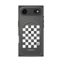 Premium Square Case with MagSafe［ Racing Checkered Flag White ］