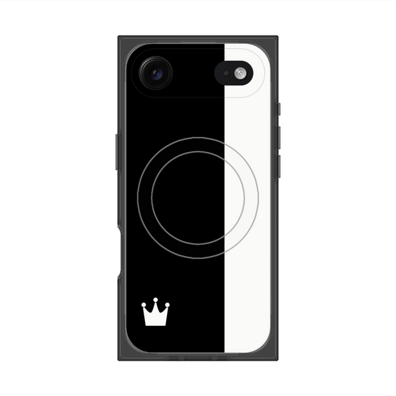 Premium Square Case with MagSafe［ CASEPLAY Bi-Colors Black & White ］