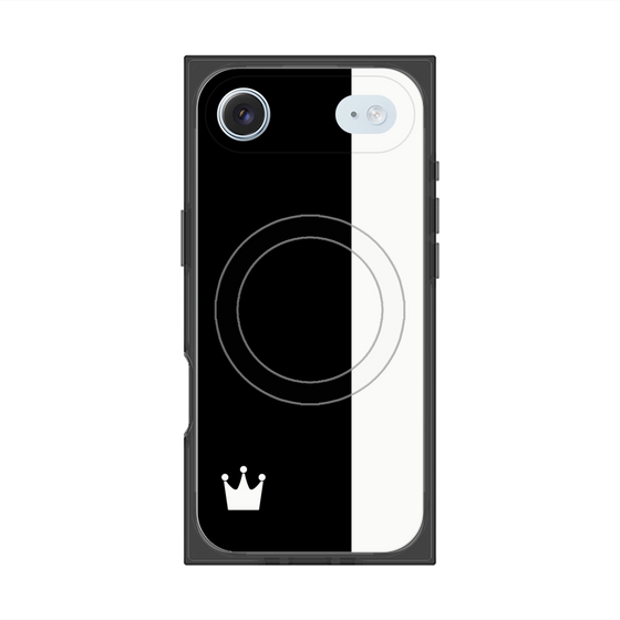 Premium Square Case with MagSafe［ CASEPLAY Bi-Colors Black & White ］