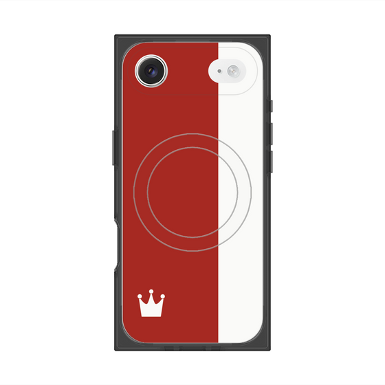 Premium Square Case with MagSafe［ CASEPLAY Bi-Colors Red & White ］