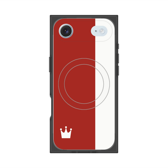 Premium Square Case with MagSafe［ CASEPLAY Bi-Colors Red & White ］