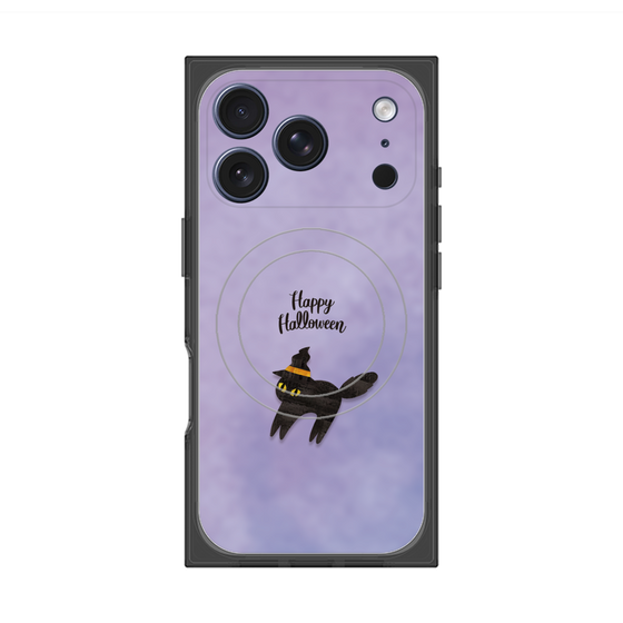Premium Square Case with MagSafe［ Happy Halloween - Black cat ］