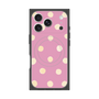 Premium Square Case with MagSafe［ Watercolor Dots Retro Color - Pink ］