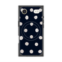Premium Square Case with MagSafe［ Watercolor Dots Retro Color - Navy ］