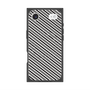 Premium Square Case with MagSafe［ Small Stripe - Gray × Black ］