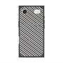 Premium Square Case with MagSafe［ Small Stripe - Gray × Black ］