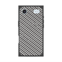 Premium Square Case with MagSafe［ Small Stripe - Gray × Black ］