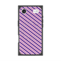Premium Square Case with MagSafe［ Small Stripe - Purple × Pink ］