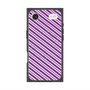 Premium Square Case with MagSafe［ Small Stripe - Purple × Pink ］