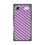 Premium Square Case with MagSafe［ Small Stripe - Purple × Pink ］