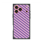 Premium Square Case with MagSafe［ Small Stripe - Purple × Pink ］